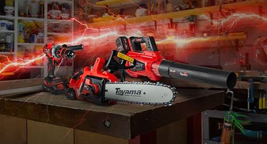 Power tools e linha a bateria Toyama